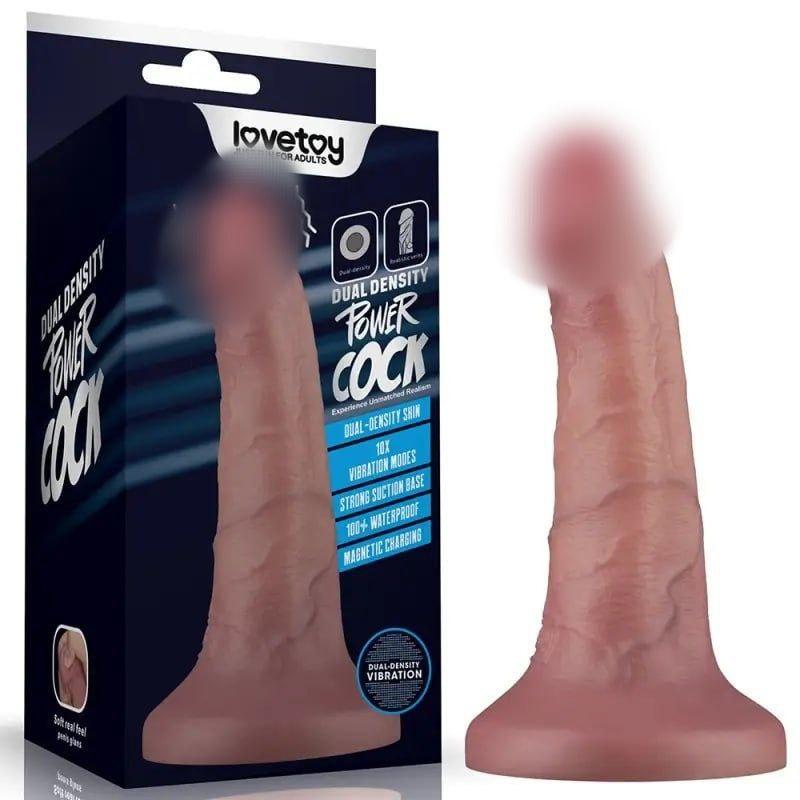 6 Vibrating Dual Density Power Cock kitty.in.ua, фото 1