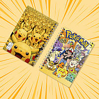 Блокнот А6 на пружині в клітинку 48 арк. Pokemon