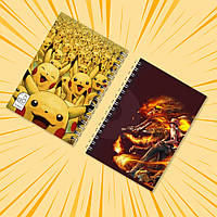 Блокнот А6 на пружині в клітинку 48 арк. Pokemon 010