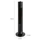 Колонний вентилятор Clatronic TVL 3770 Black (78 см, 35 Вт, Німеччина), фото 7