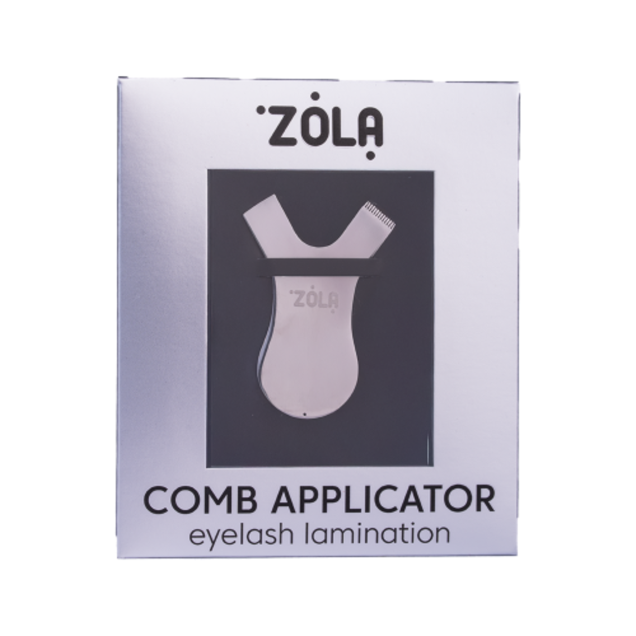 Багаторазовий Аплікатор для викладки вій Зола | Металевий | Сріблястого кольору, фото 1