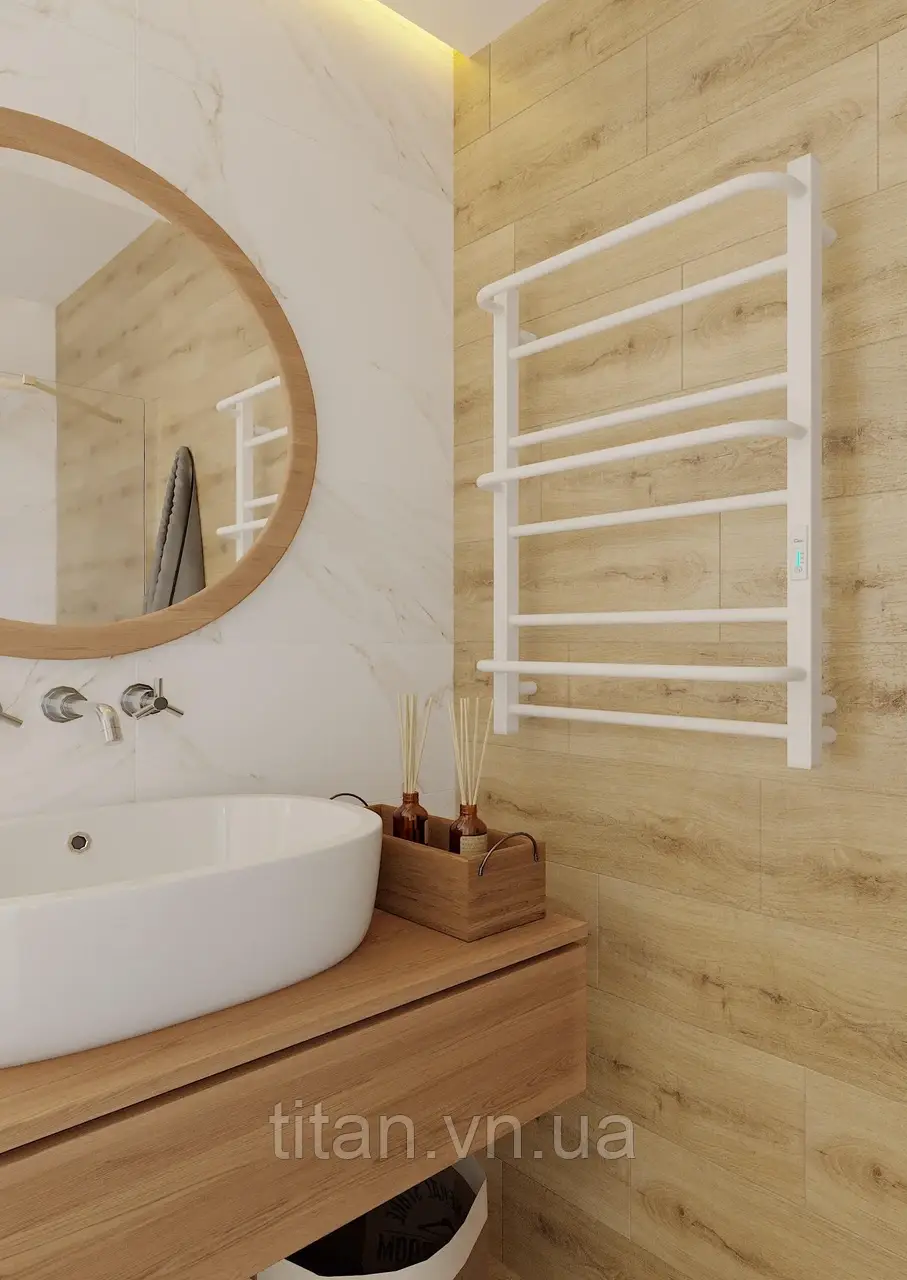 Електрична рушникосушарка Elna Анастасія 8 Біла 810Х530мм