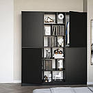 Висока шафа з полицями для одягу Шафи чотири двері для зберігання особистих речей 180 см з ламінованого ДСП, фото 2