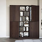 Висока шафа з полицями для одягу Шафи чотири двері для зберігання особистих речей 180 см з ламінованого ДСП, фото 3