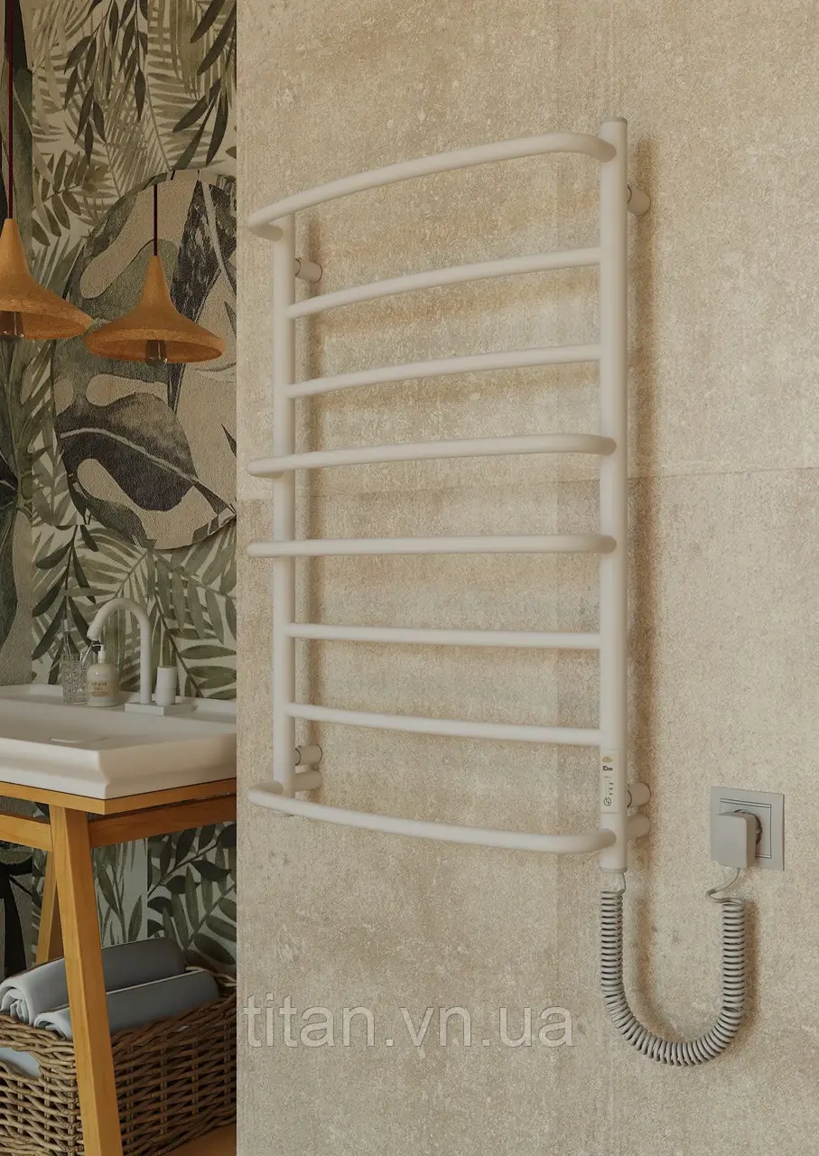 Електрична рушникосушарка Elna Каскад 8 Білий 810Х530мм