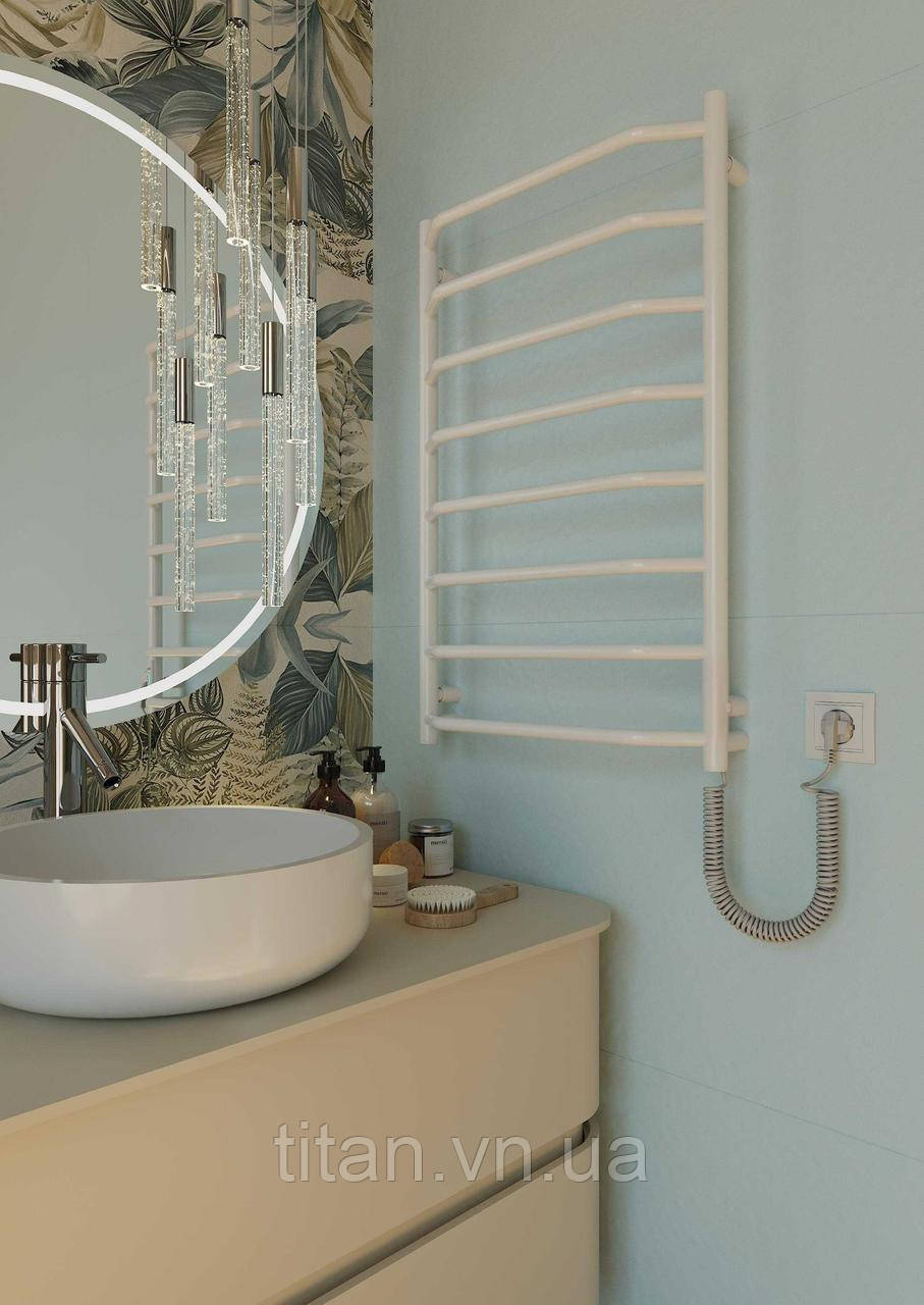 Електрична рушникосушарка Elna Трапеція 8 Біла 810Х530мм