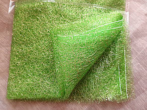 Декоративна сітка-павутинка в блискітках 100 х 150 см Колір зелений