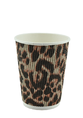 Гофра стакан 350мл з малюнком (30шт)