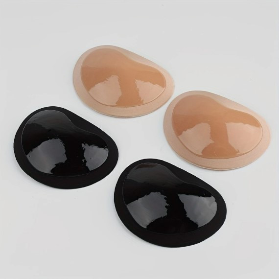 Самоклеючі поролонові вкладиші чашечки Push Up колір Beige та Black 2 пари, фото 1