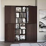 Шафа для одягу в сучасному стилі 180 см завширшки Шафи чотирьохдверні на 20 відділень із ЛДСП, фото 3