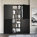 Шафа для одягу в сучасному стилі 180 см завширшки Шафи чотирьохдверні на 20 відділень із ЛДСП, фото 4