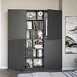 Шафа для одягу в сучасному стилі 180 см завширшки Шафи чотирьохдверні на 20 відділень із ЛДСП, фото 6