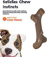 Іграшка для собак Petstages Петстейджес Liver Branch Гілка з ароматом печінки велика 20см (pt68611), фото 4