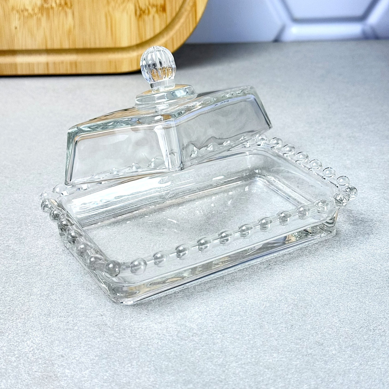 Скляна ємність для порціонної подачі масла та паштетів 13.5 см, фото 1