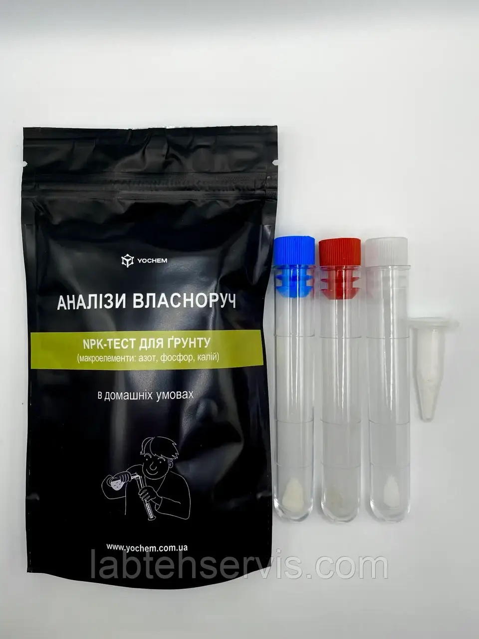 Тест на родючість ґрунту (азот, фосфор, калій) YOCHEM NPK