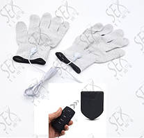 Імпульсний електростимулятор для тіла з перчатками і дистанційним пультом