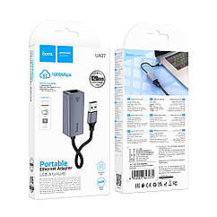 Переходник Hoco UA37 USB to Ethernet adapter (1000 Mbps/1Gbit)