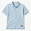 Чоловіча футболка поло голубого кольору з дуже якісної турецької тканини лакоста., фото 9