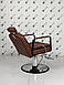Перукарське крісло Barber Bronx Whisky Bar для чоловічого залу Барбер-крісло з підголівником, фото 8