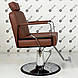 Перукарське крісло Barber Bronx Whisky Bar для чоловічого залу Барбер-крісло з підголівником, фото 5