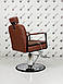 Перукарське крісло Barber Bronx Whisky Bar для чоловічого залу Барбер-крісло з підголівником, фото 7