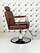 Перукарське крісло Barber Bronx Whisky Bar для чоловічого залу Барбер-крісло з підголівником, фото 4