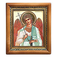 Ікона Ангела Охоронця, лик 15х18 см, у коричневому прямому дерев'яному кіоті