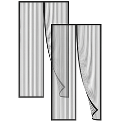 2 шт Москітна сітка на двері на магнітах 210х100см Magic Mesh / Антимоскітна сітка