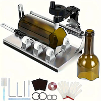 Набір інструментів для різання скляних пляшок 15 предметів склоріз роликовий для роботи зі склом