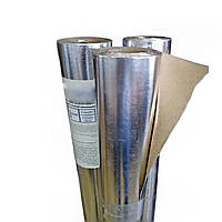 Алюмінієва фольга для лазні, сауни та парилки 8 мкм, 31,25 м², пароізоляція, теплоізоляція, відбиття тепла, утеплювач для бані