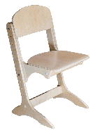 Стілець дитячий регульований "АНТОШКА" (лакований, зріст No1-3)