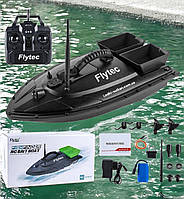 Кораблик для завоза прикормки Flytec, двухбункерный кораблики 5,4 км/ч, до 500м