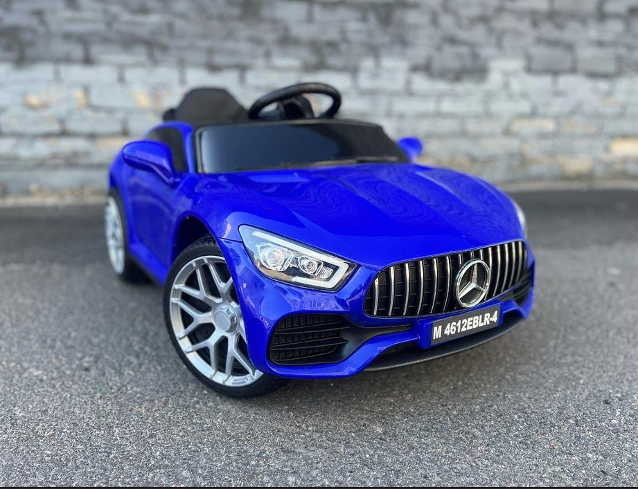Дитячий електромобіль на акумуляторі Mercedes M 4612 з пультом радіокерування 3-8 років синій