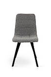 Стілець ФРЕШ (квадрат) чорний/букле сірий, фото 2