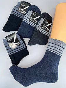 Махрові шкарпетки "Смужка" 25-27 (39-42 взуття) 12 пар/уп