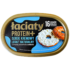 Крем-сир натуральний протеїновий Лаціата Łaciaty Protein+ 135g 12шт/ящ (Код: 00-00017895)