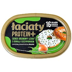 Крем-сир цибуля протеїновий Лаціата Łaciaty Protein+ 135g 12шт/ящ (Код: 00-00017896)