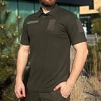 Військова футболка поло CoolPass з коміром Хакі