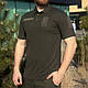 Військова футболка поло CoolPass з коміром Хакі - фото 1 - id-p2654078736