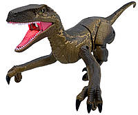 Динозавр бігає гарчить пускає пар великий інтерактивний на пульті радіокерування на акумуляторі Dinosaur