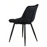 Стілець обідній Дамаск чорний / Damask black вельвет, фото 5