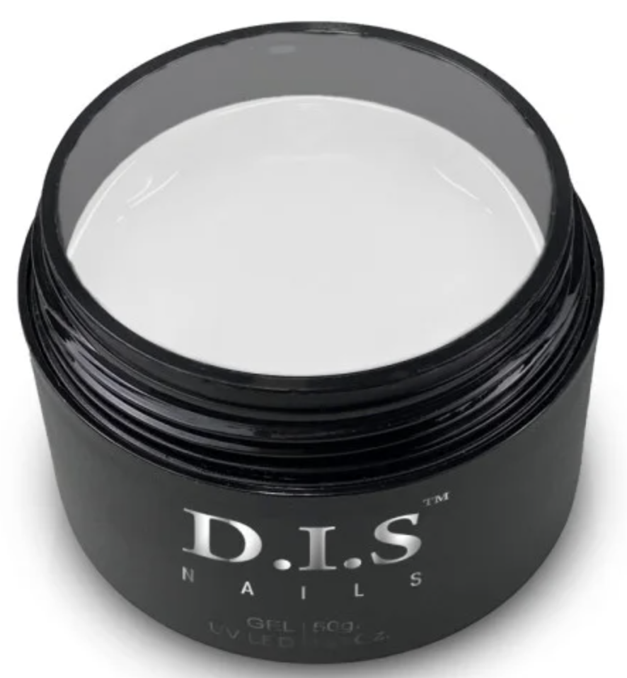 Камуфлюючий гель для нарощування нігтів D.I.S Hard Gel Milky White 50 г, фото 1