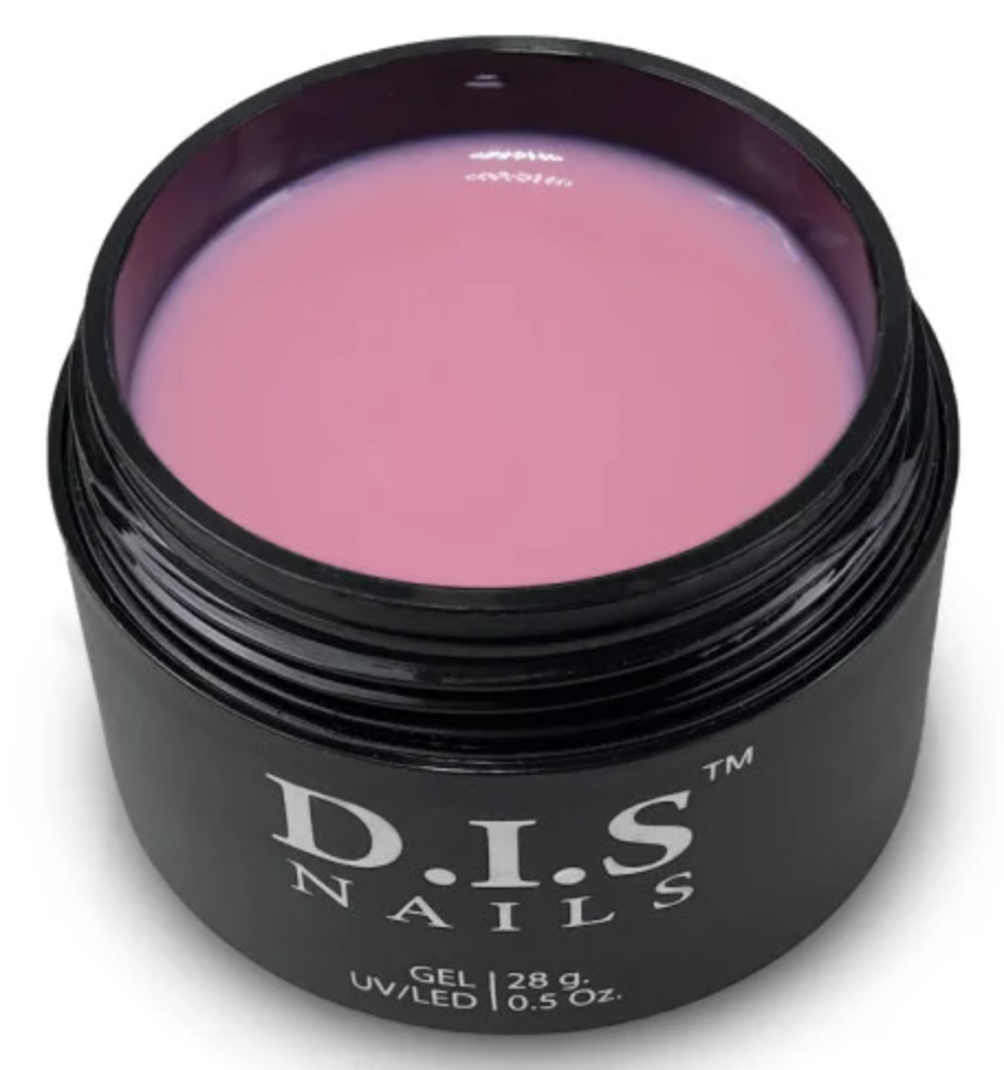 Камуфлюючий гель для нарощування нігтів D.I.S Hard Gel Cover Dark Pink 28 г