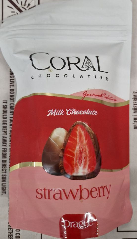 Цукерки Coral Strawberry 80 г., фото 1