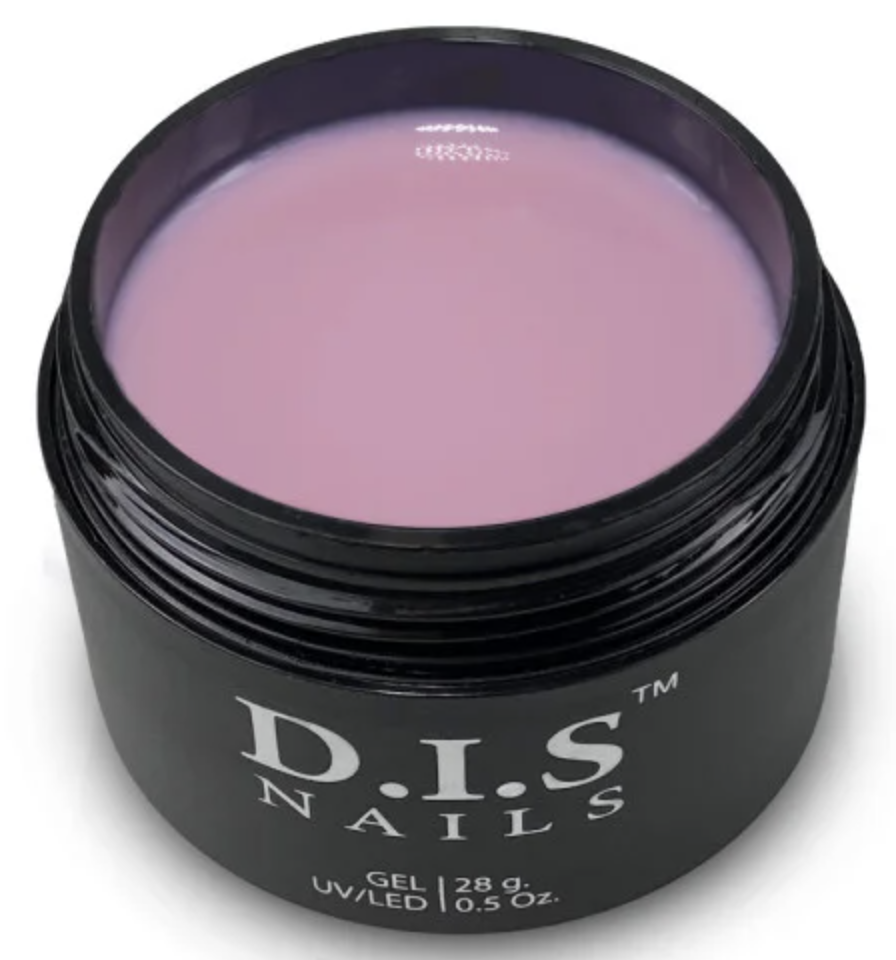 Камуфлюючий гель для нарощування нігтів D.I.S Hard Gel Cover Light Pink 28 г, фото 1