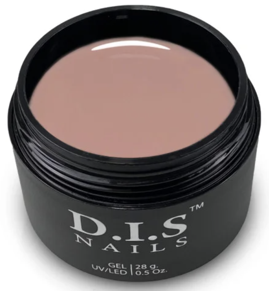 Камуфлюючий гель для нарощування нігтів D.I.S Hard Gel Cover Old Rose 28 г, фото 1