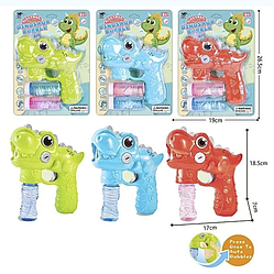 Пістолет з мильними бульбашками, музичний, підсвітка (7736)