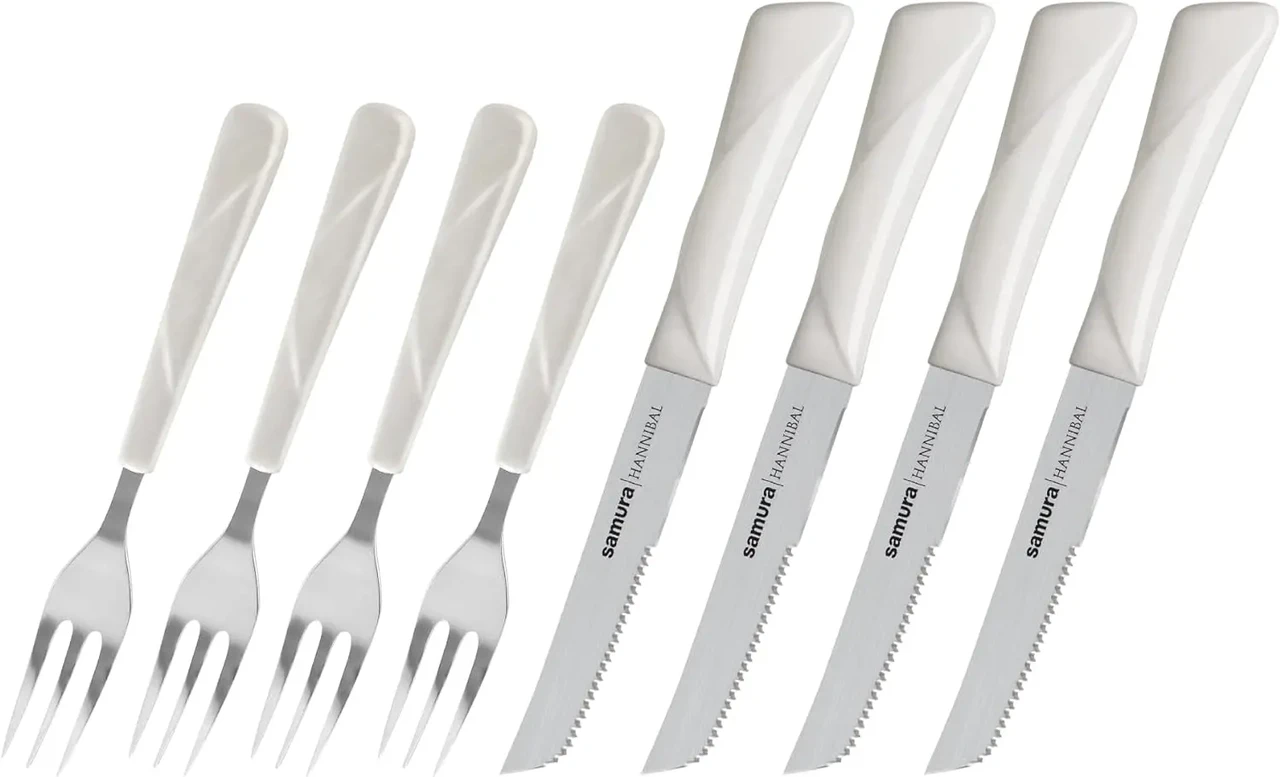 Набір ножів і виделок для стейка 4 персони Samura Hannibal (SHN-0280), фото 1