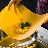 Дошка обробна з антибактеріальним покриттям Samura Fusion жовта (SF-02Y), фото 5