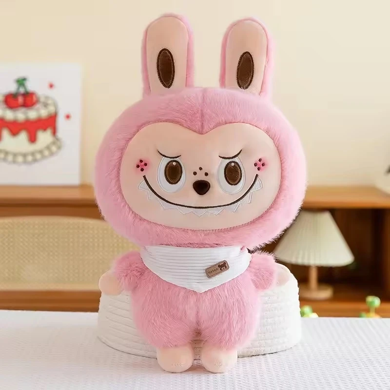 М'яка іграшка Labubu 28 см бренд Mebear, the monsters плюшевий лабубу — Рожевий